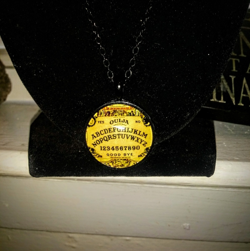 Ouija Hard Glass Pressed Necklace